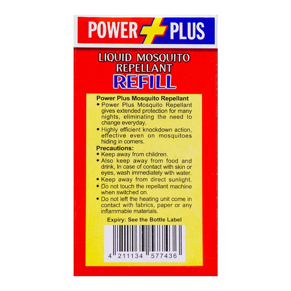 Power Plus Ultra Liquid Mosquito Repellant Red Refill, 45ml - Image 2