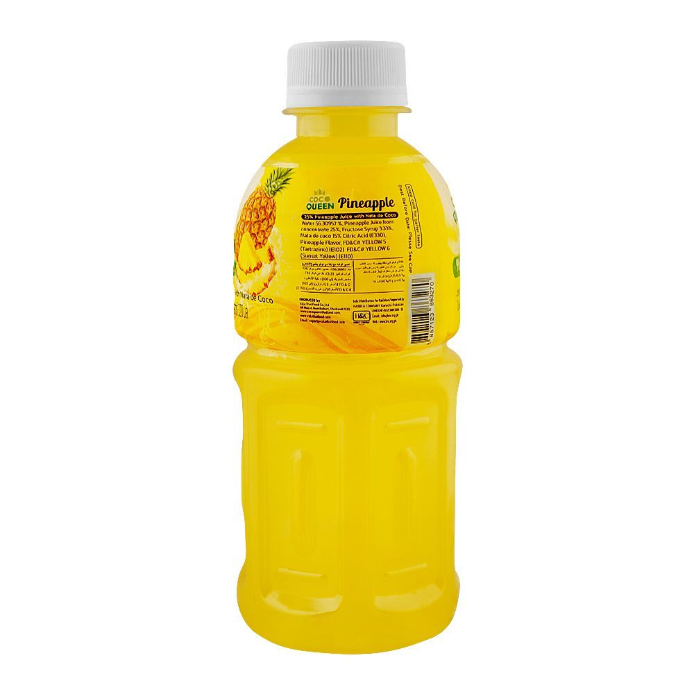 Coco Queen Nata De Coco Pineapple Juice, 320ml - Image 2