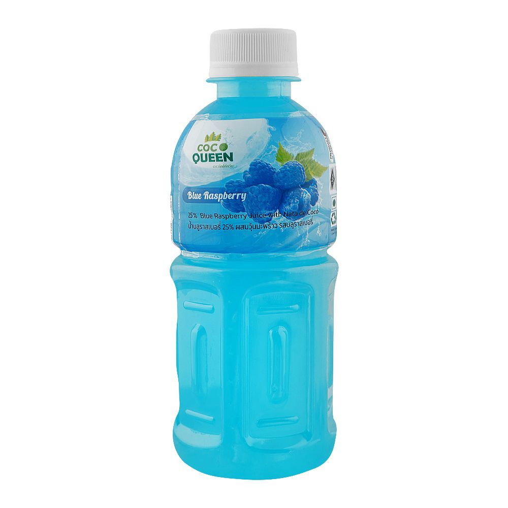 Coco Queen Nata De Coco Blue Raspberry Juice, 320ml - Main Image