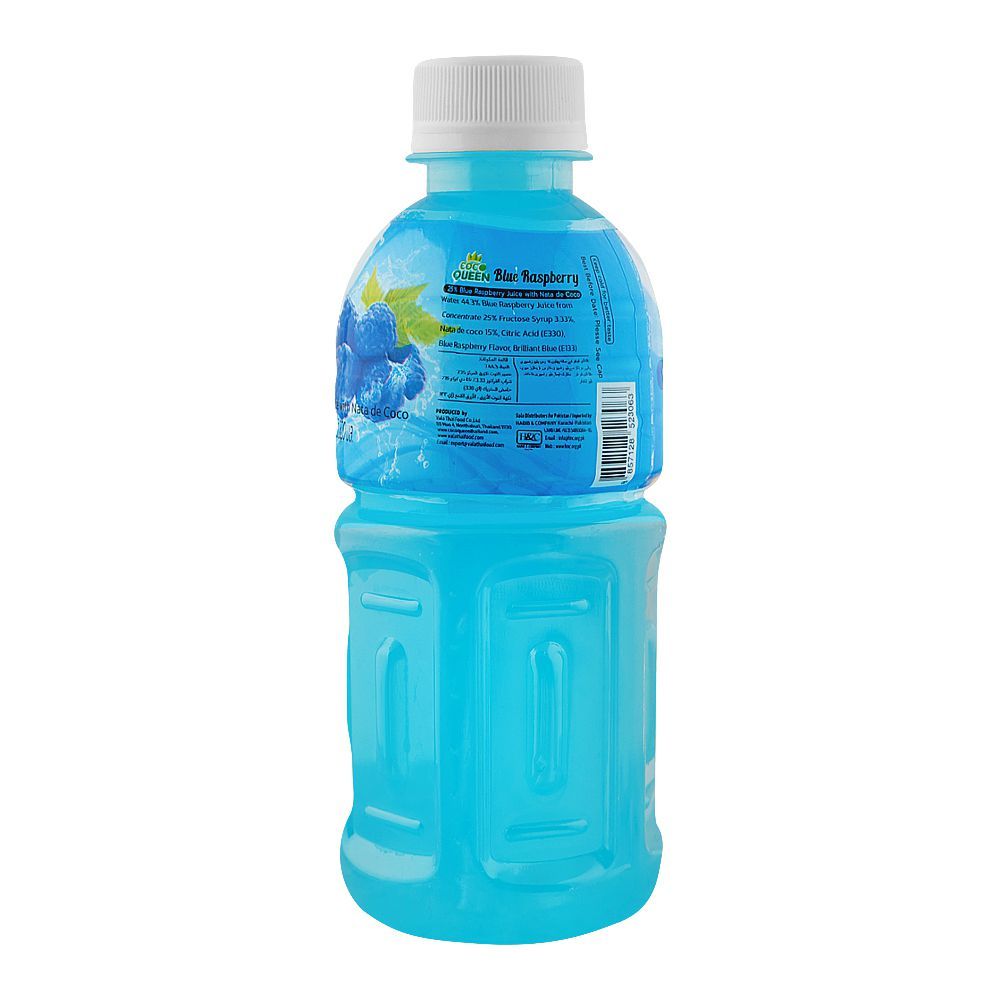 Coco Queen Nata De Coco Blue Raspberry Juice, 320ml - Image 2