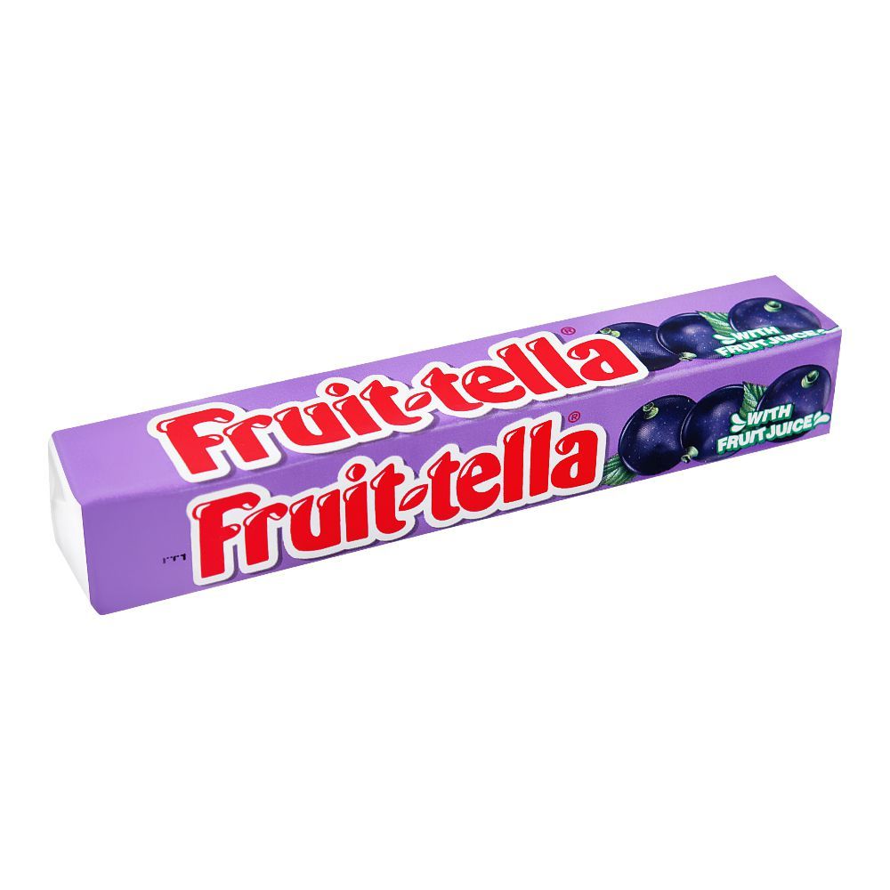 Fruit-Tella Chewy Candy, Blackcurrant, 32.4g - Main Image