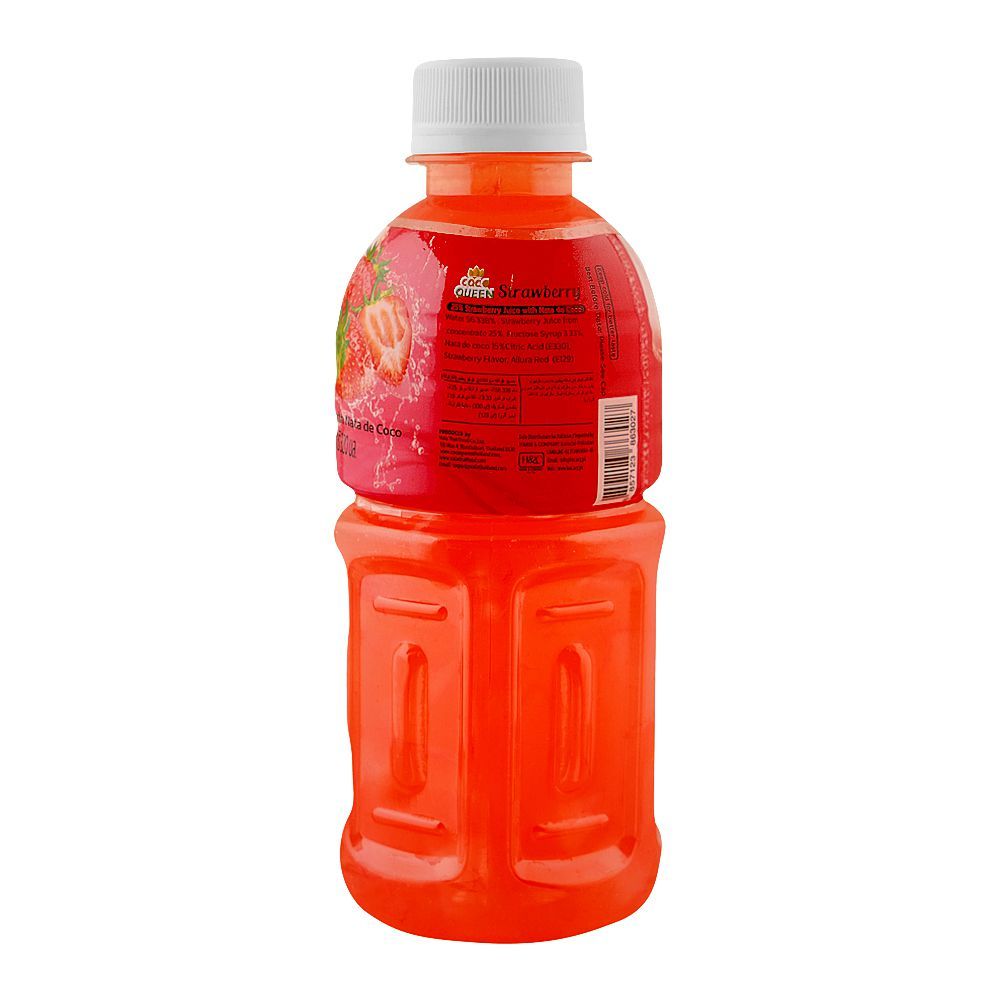 Coco Queen Nata De Coco Strawberry Juice, 320ml - Image 2