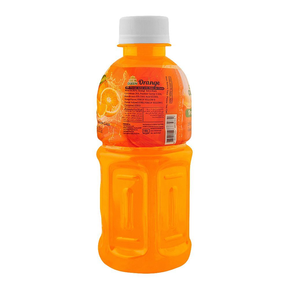 Coco Queen Nata De Coco Orange Juice, 320ml - Image 2