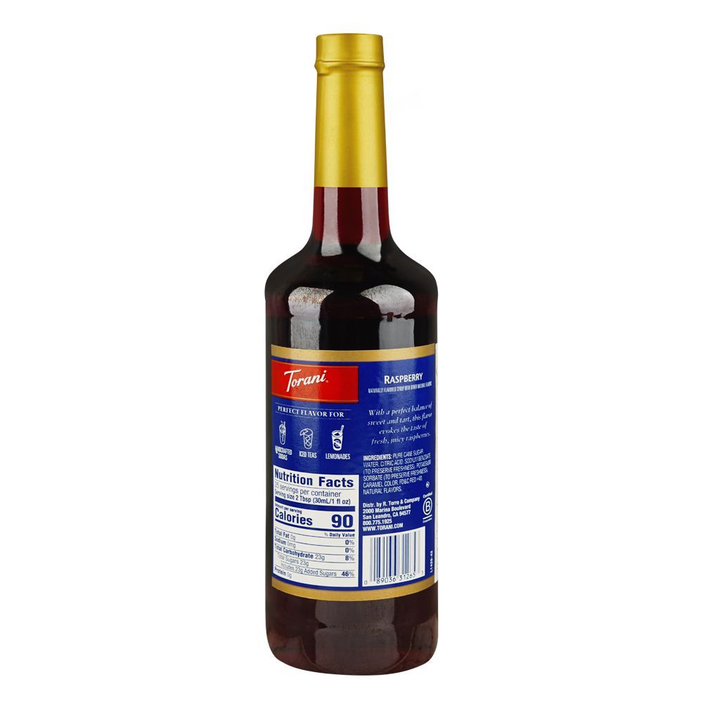 Torani Raspberry Syrup, 750ml - Image 2