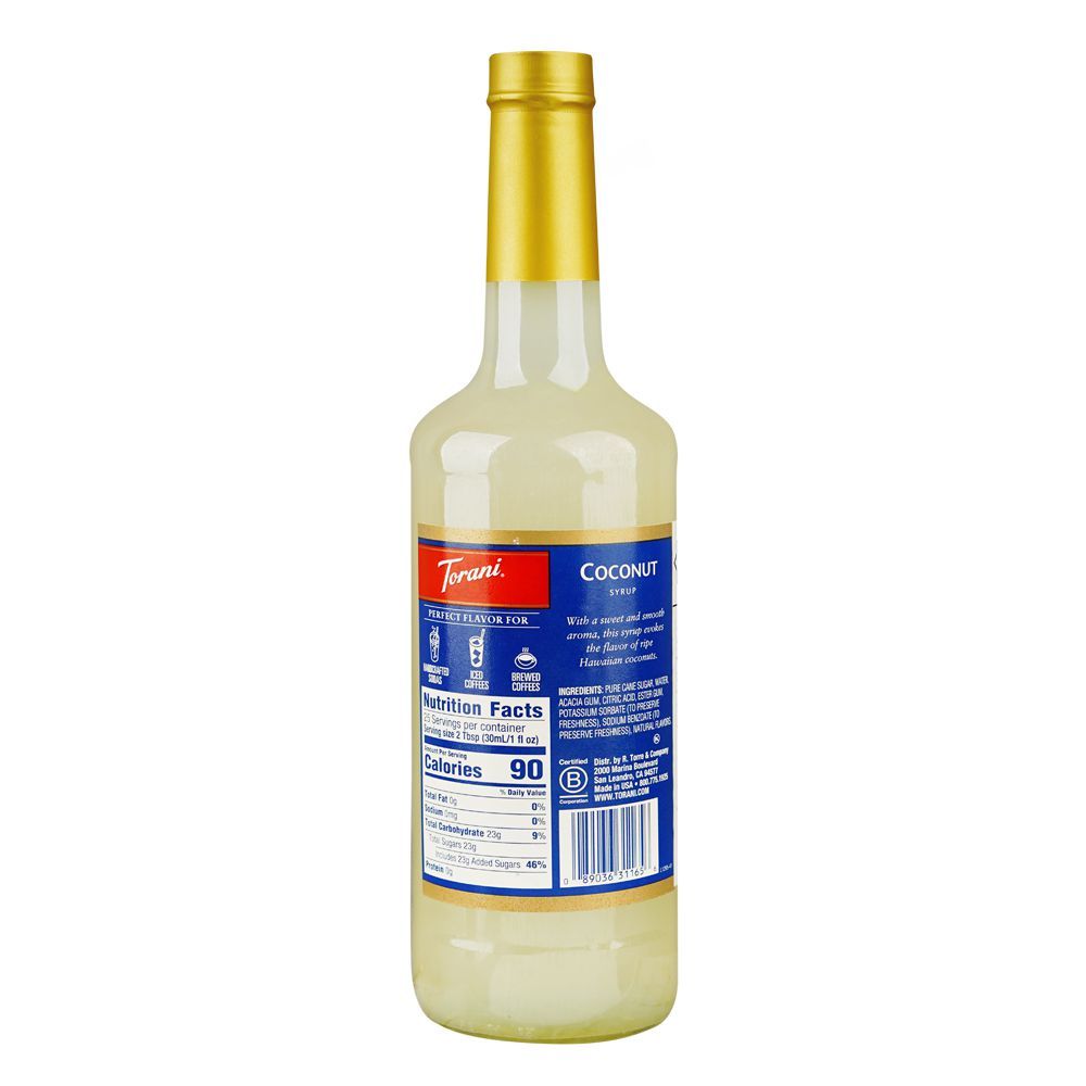 Torani Coconut Syrup, 750ml - Image 3