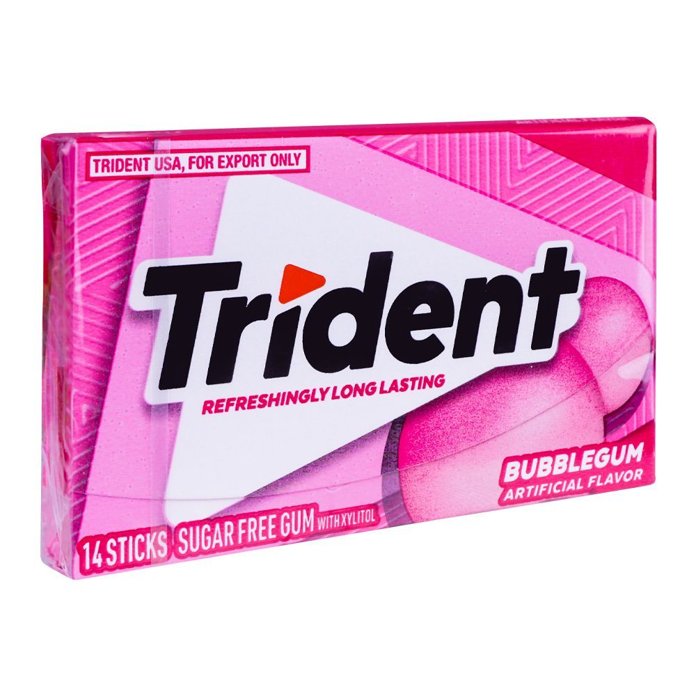 Trident Sugar free Gum Bubblegum, 14-Pack - Main Image