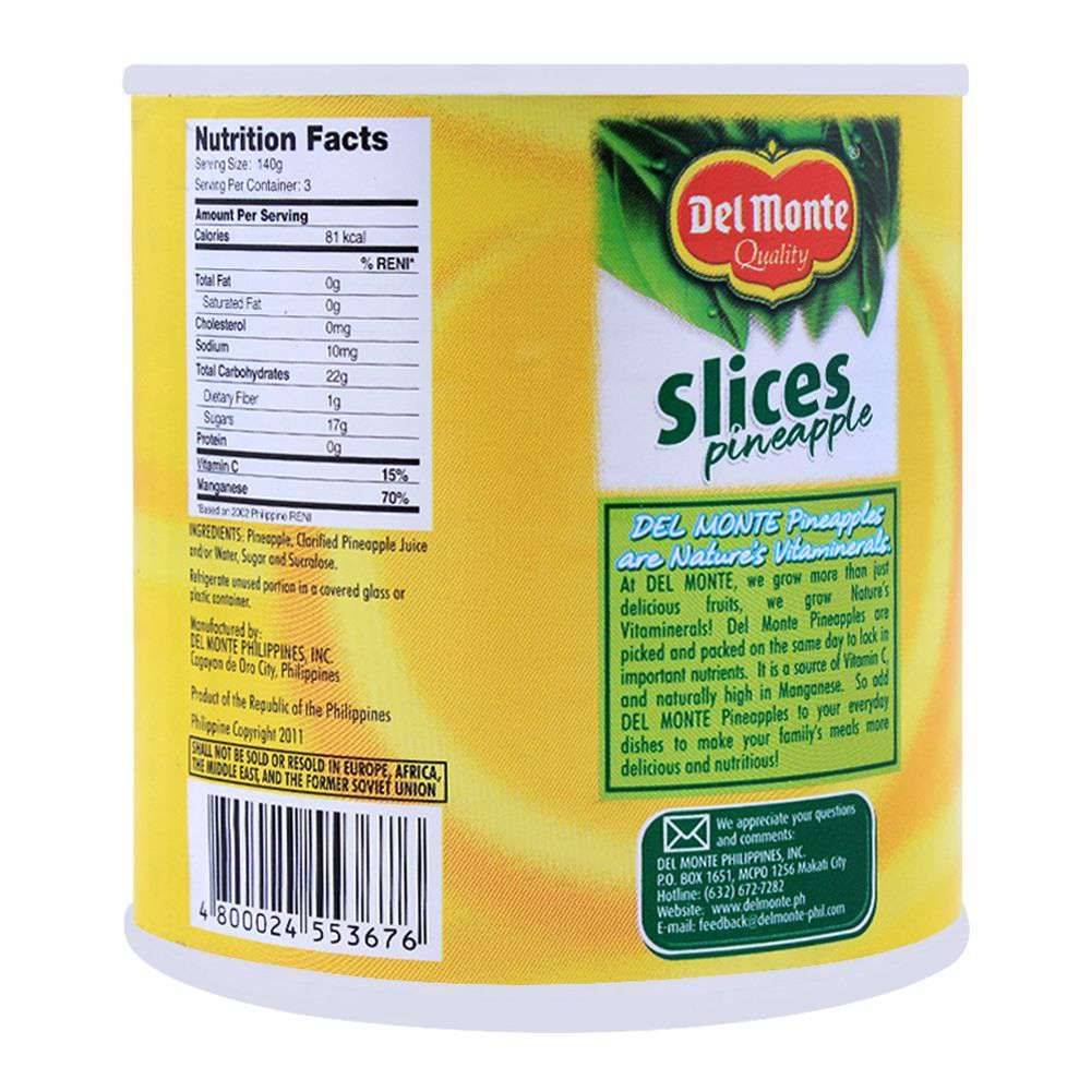 Delmonte Pineapple Slices 432g - Image 2