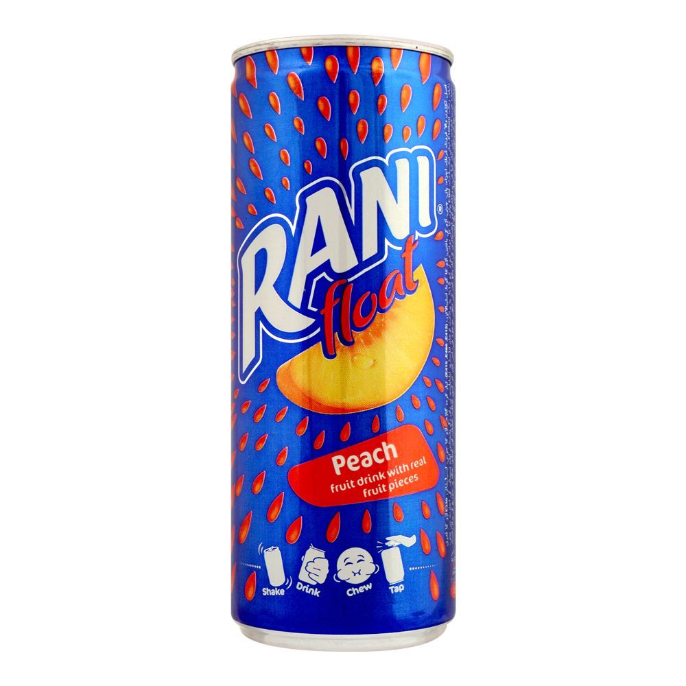 Rani Float Peach Drink, 240ml Can - Main Image