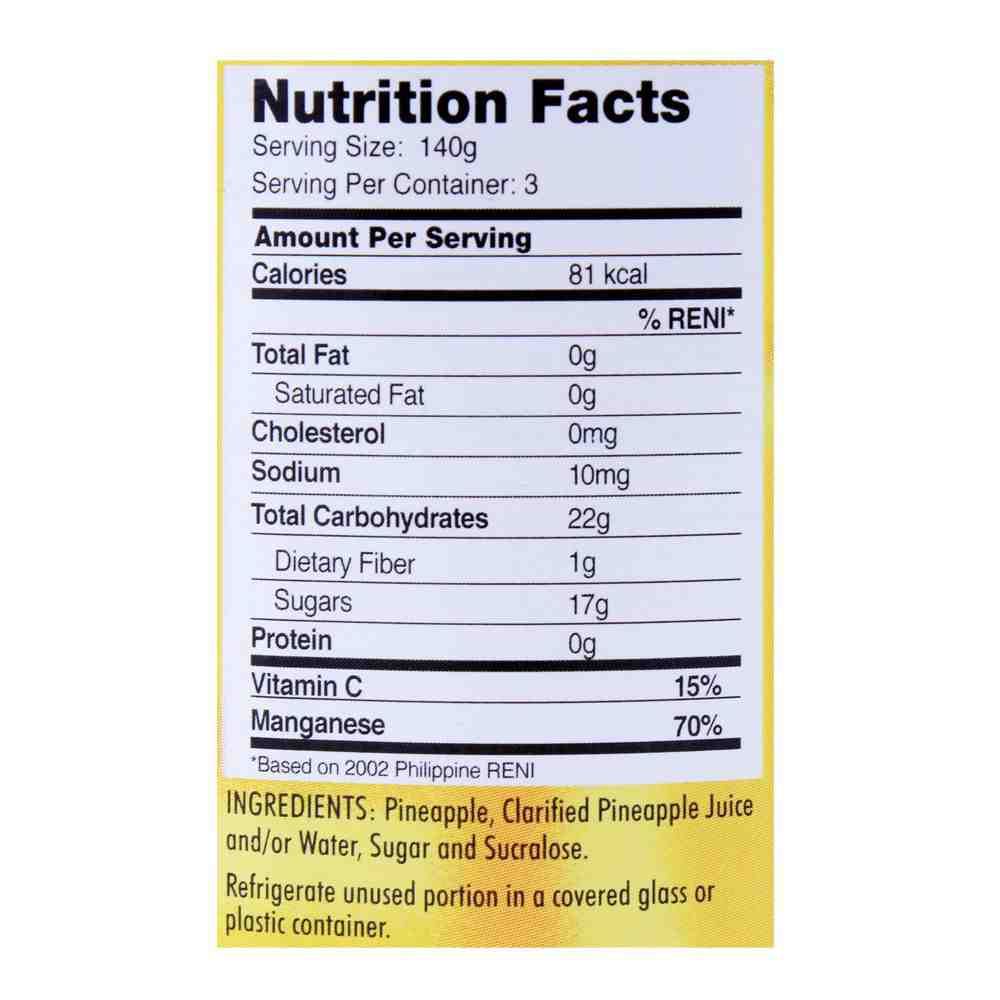 Delmonte Pineapple Tidbits 432g - Image 3