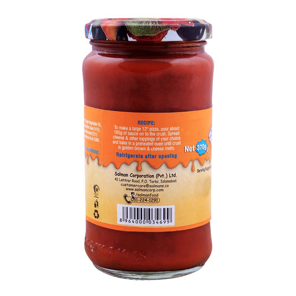 Salmans Pizza Sauce 370g - Image 2