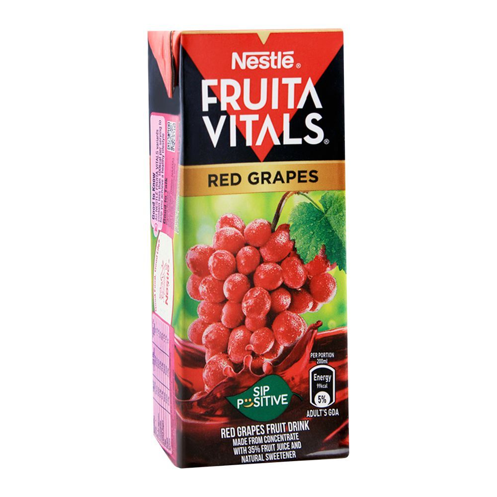 Nestle Fruita Vitals Red Grapes Fruit Drink 200ml - Main Image