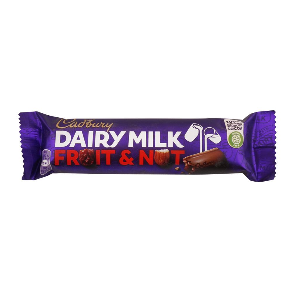 Cadbury Dairy Milk Fruit & Nut Chocolate, 49g (Imported) - Main Image