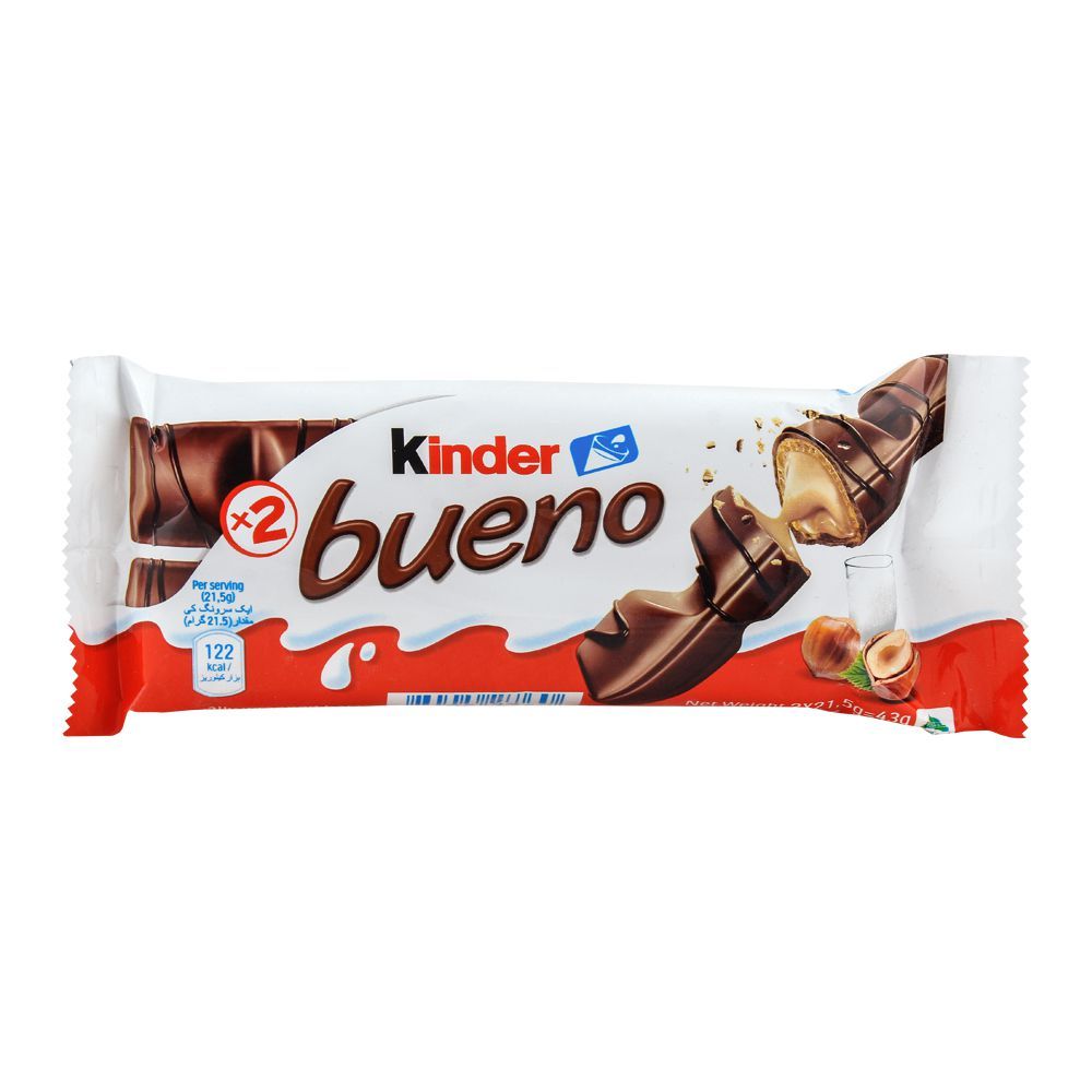 Kinder Bueno Chocolate, X2, 43g - Main Image