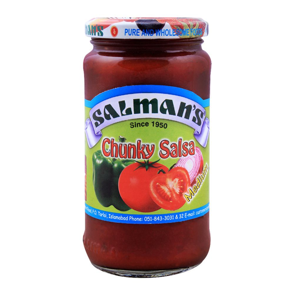 Salmans Chunky Salsa Medium 370g - Main Image