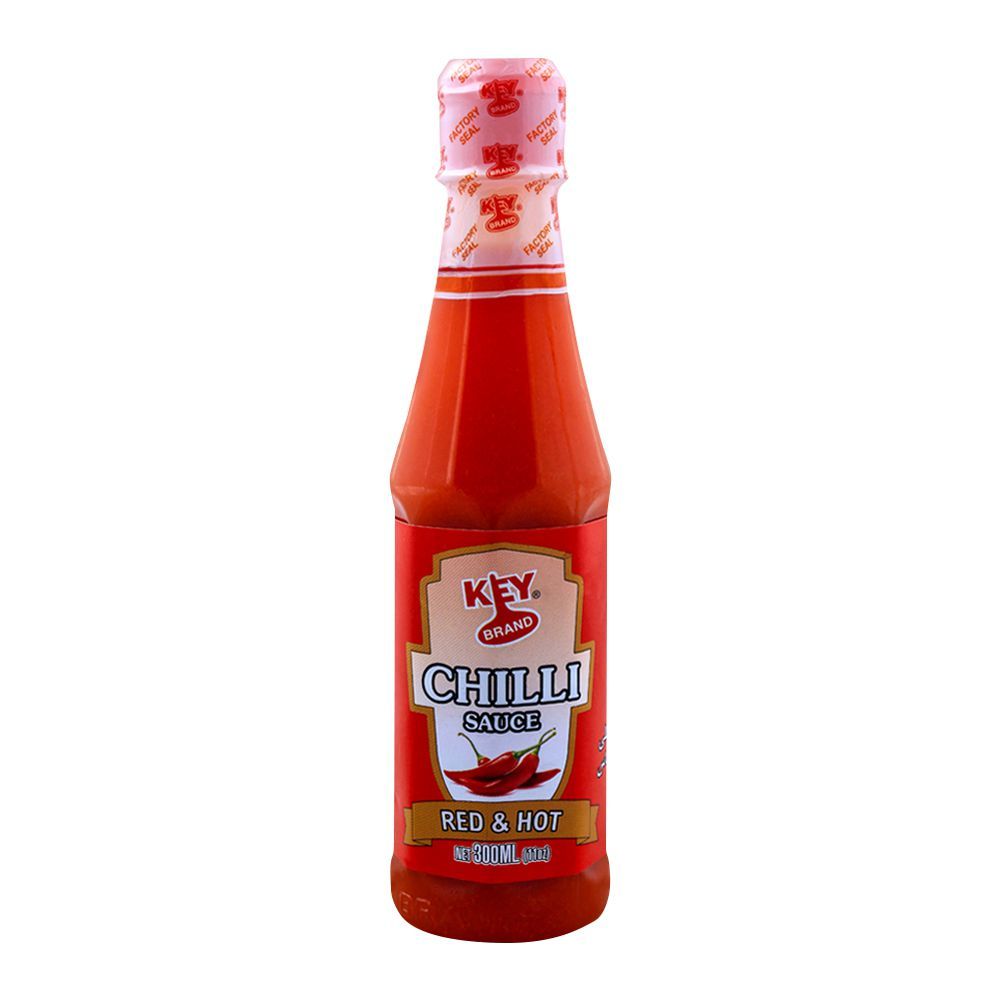 Key Brand Chilli Sauce, Red & Hot, 300ml - Main Image