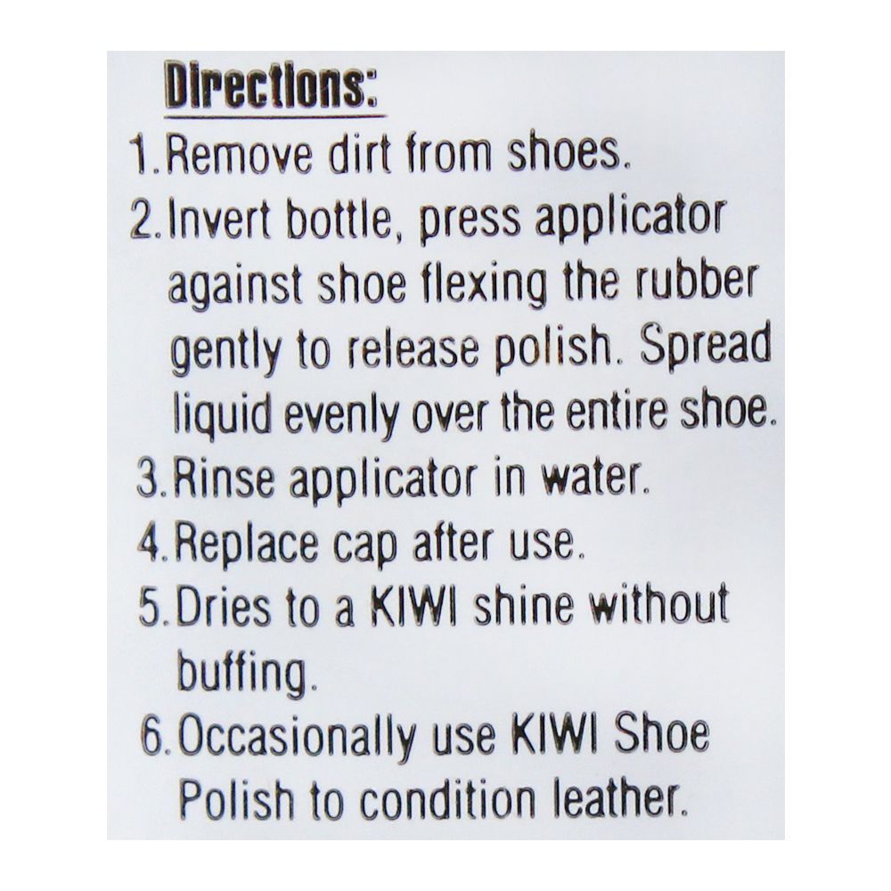 Kiwi Liquid Shoe Polish, Neutral, 75ml - Image 3