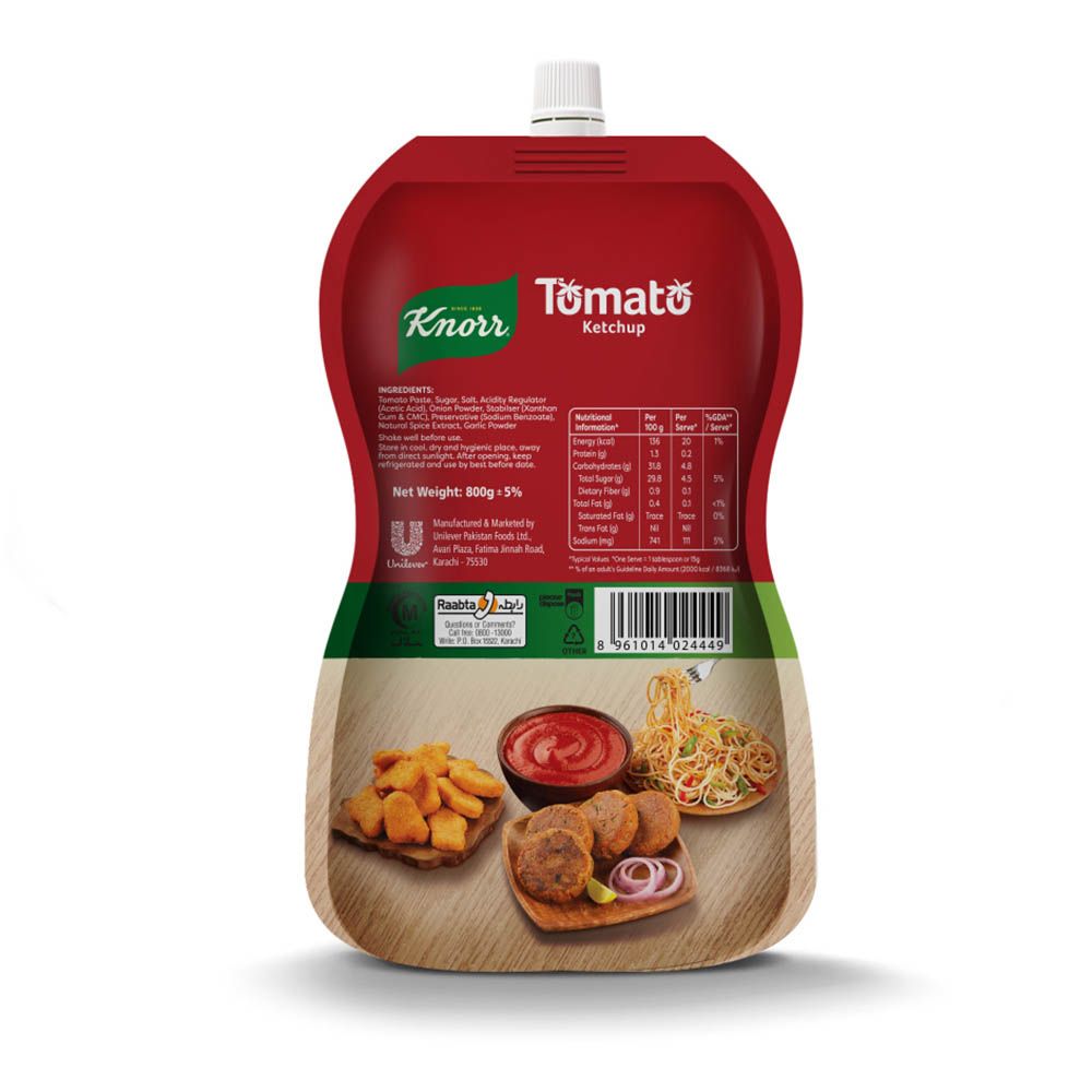 Knorr Ketchup Pouch 800g - Image 2