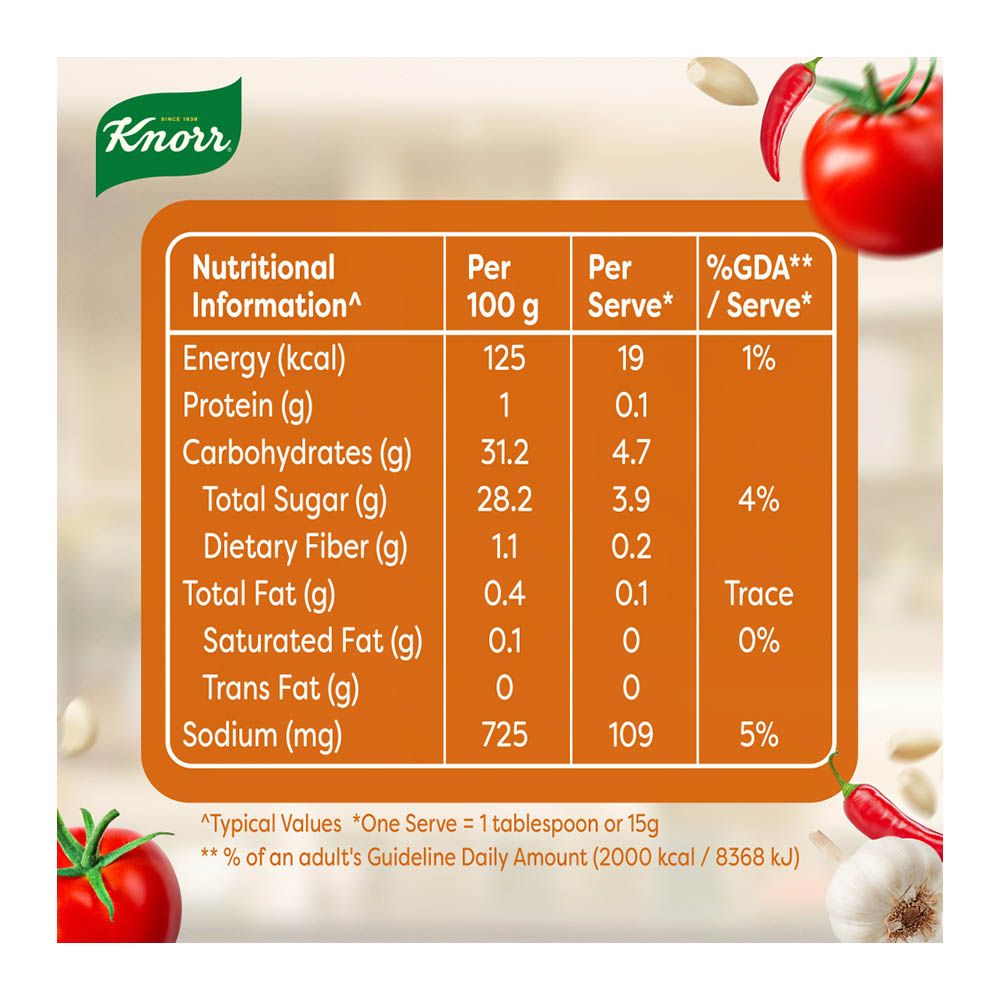 Knorr Chilli Garlic Sauce Pouch 800g - Image 4