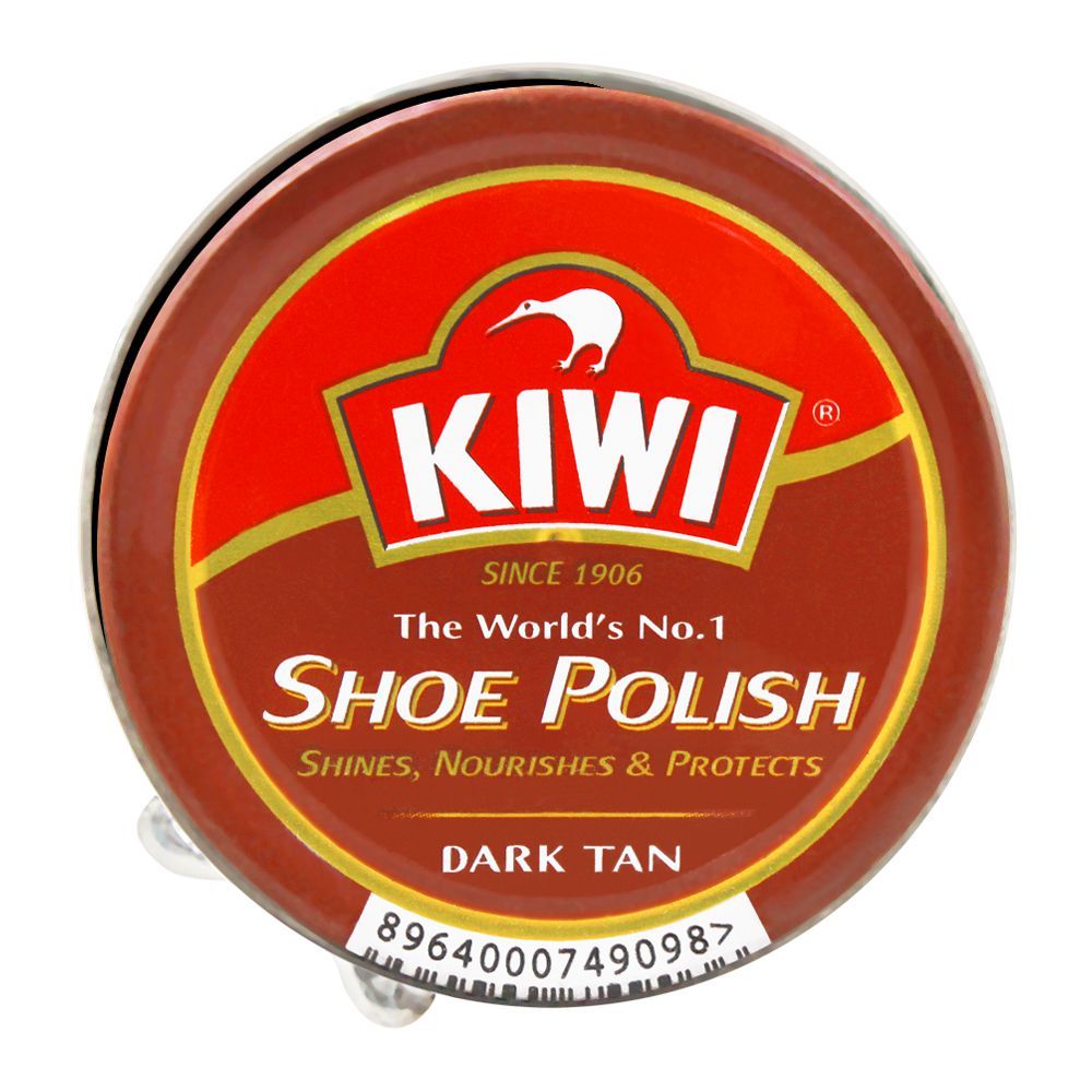 Kiwi Shoe Polish, Dark Tan, 45ml - Main Image