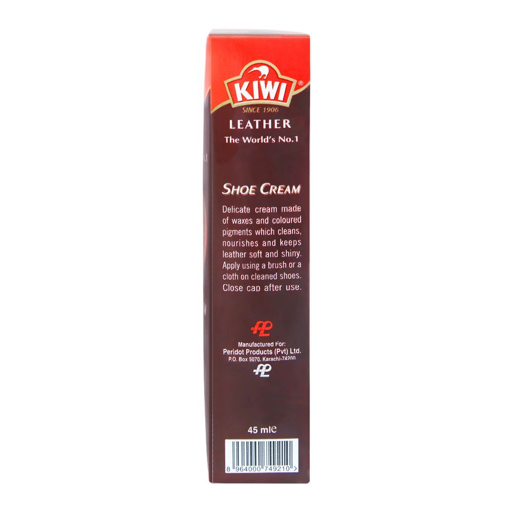 Kiwi Shoe Cream Tube, Dark Tan - Image 3