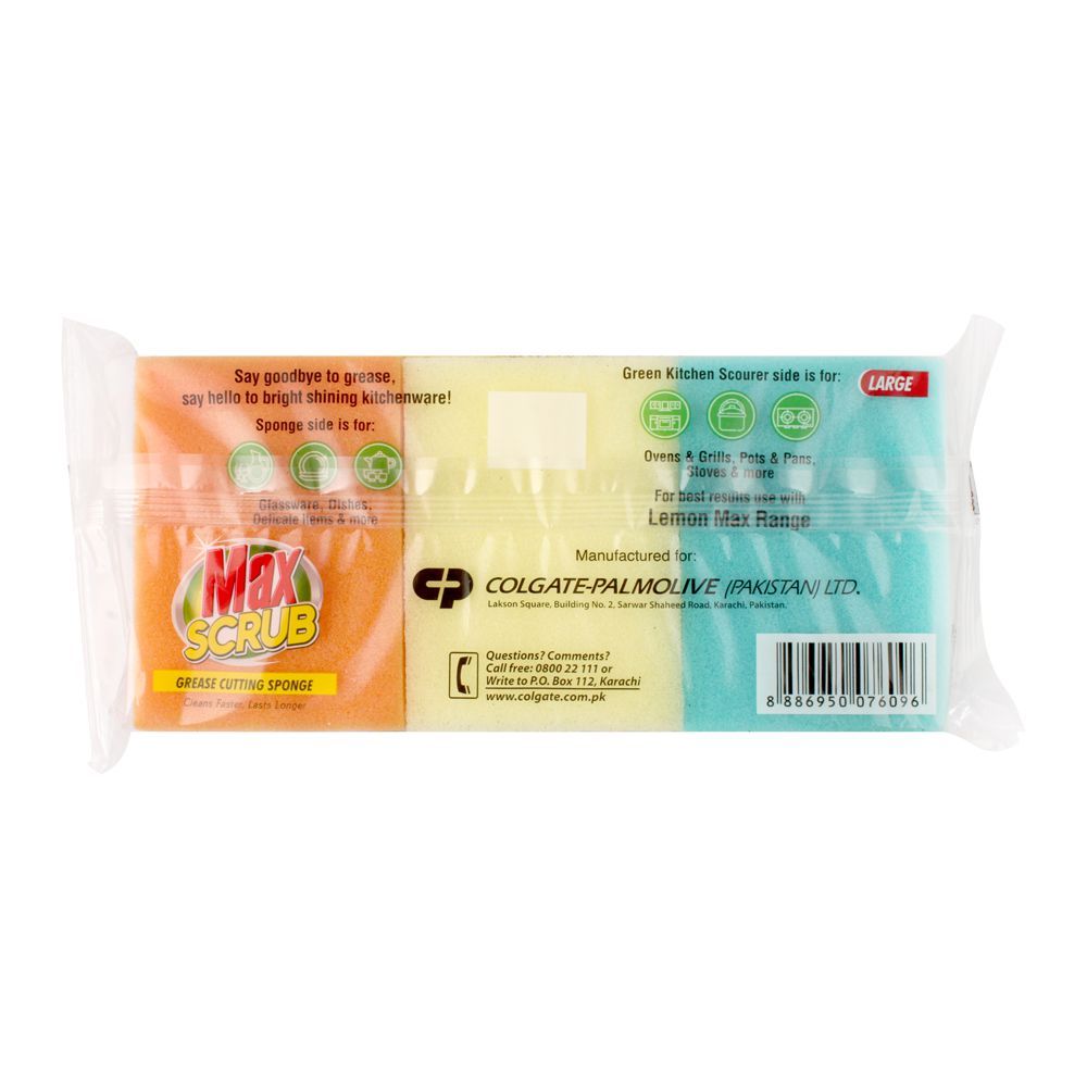 Max Scrub With Sponge Multi 3-In-1, Saver Pack, 3-Pack - Image 3