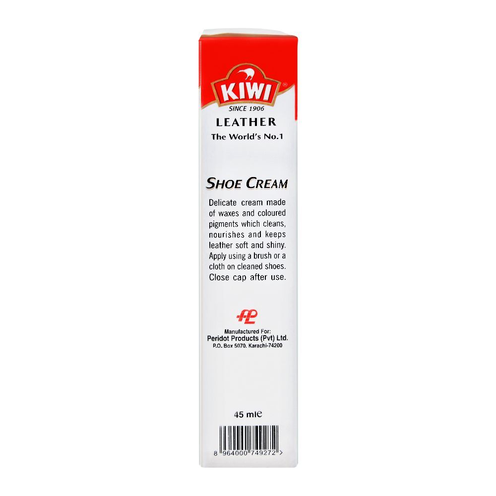 Kiwi Shoe Cream Tube, White, 45ml - Image 3