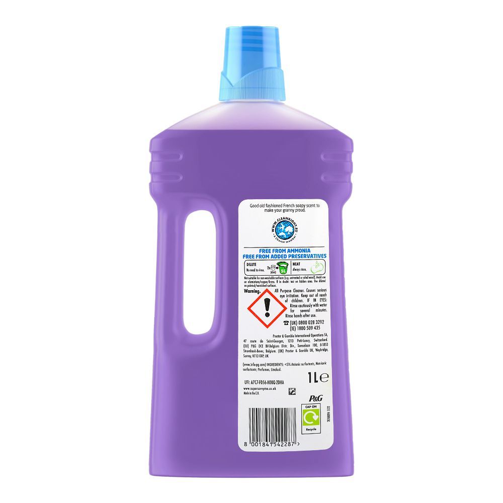 Flash All Purpose Liquid Cleaner French Soap & Lavender, 1 Liter - Image 2