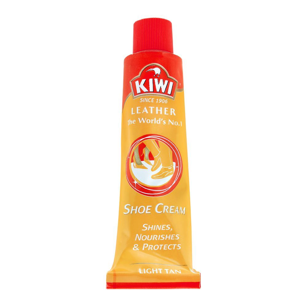 Kiwi Shoe Cream Tube, Light Tan - Main Image