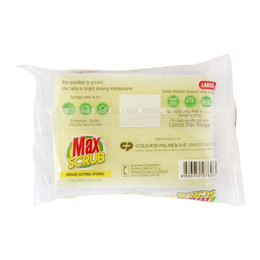 Max Scrub With Sponge, Large, 1 Count - Image 3