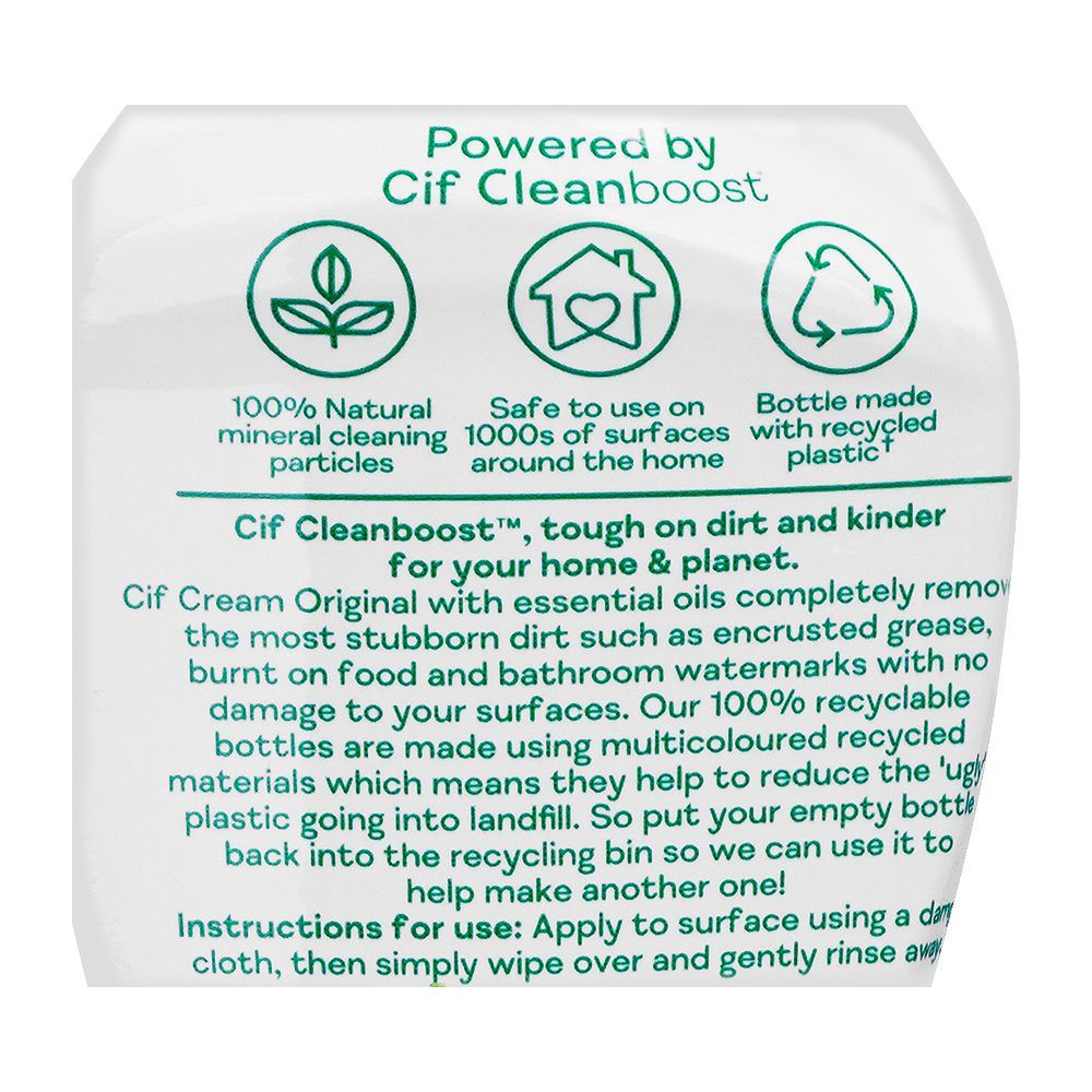 Cif Cream Original, Damage-Free Clean, 500ml - Image 3