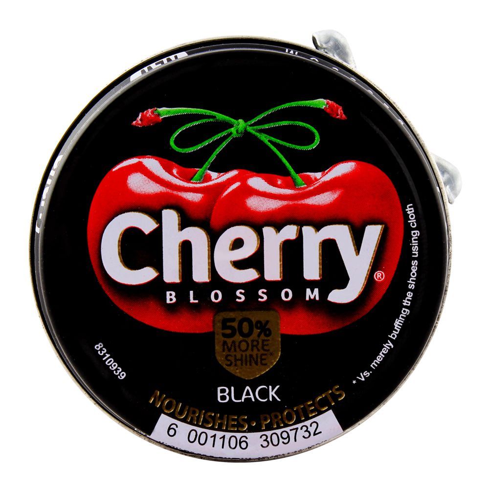 Cherry Blossom Black Shoe Polish, 20ml - Image 2