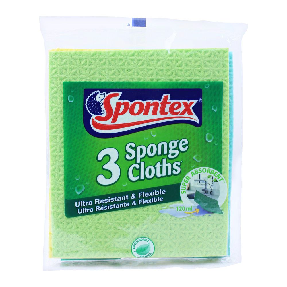 Spontex Sponge Cloths, 3-Pack - Main Image