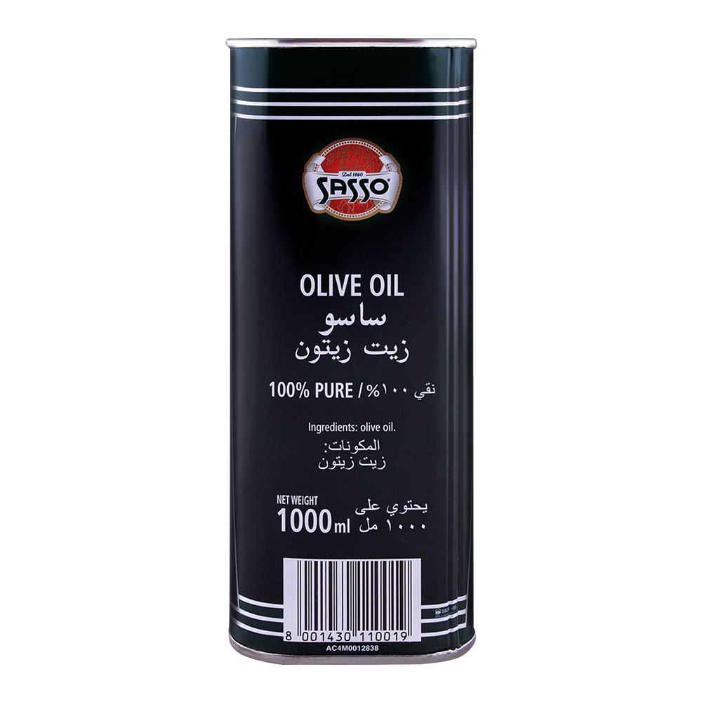 Sasso Oilve Oil 1000ml Tin - Image 2