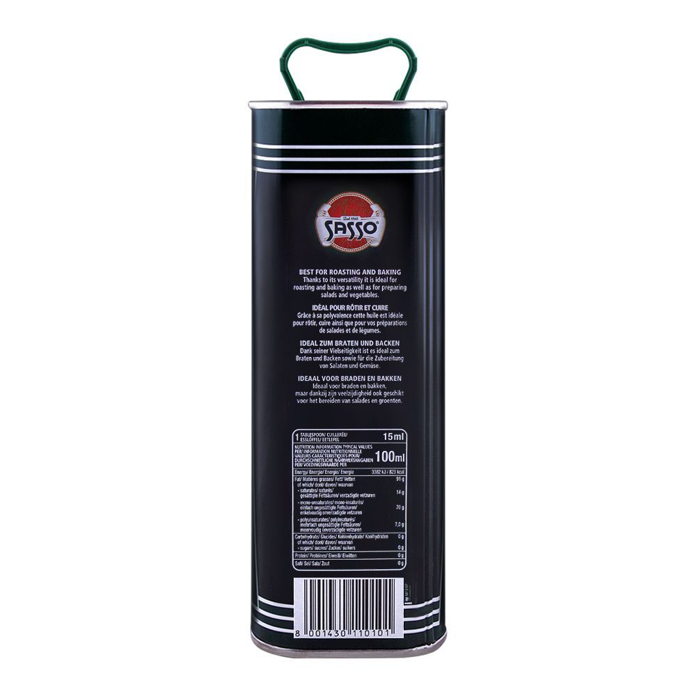 Sasso Olive Oil 3000ml Tin - Image 2