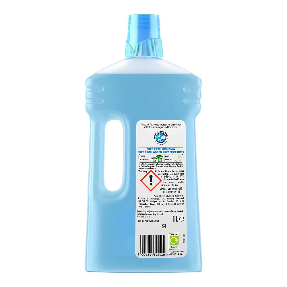 Flash All Purpose Liquid Cleaner Bicarbonate Soda, 1 Liter - Image 2