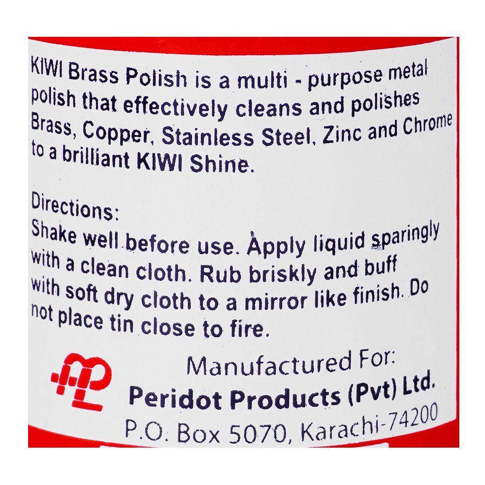 Kiwi Brass Polish, For All Metal Surfaces, 100ml - Image 3