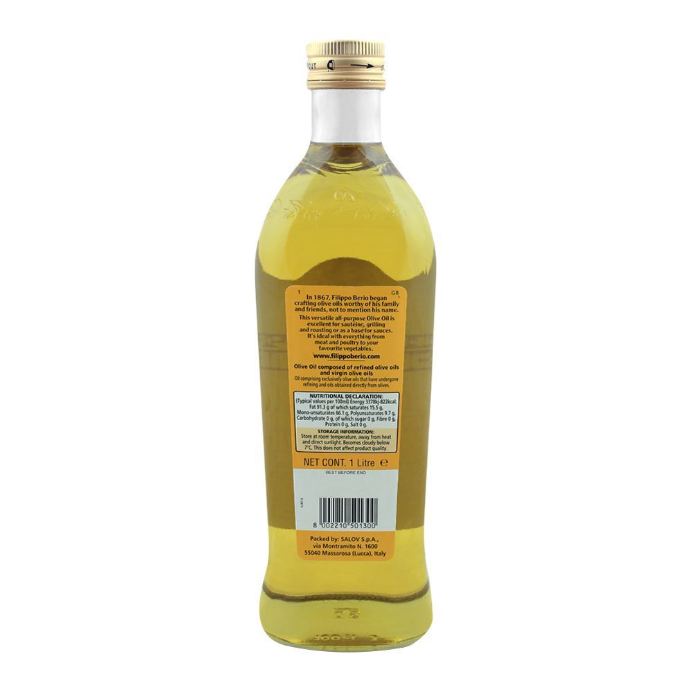 Filippo Berio Olive Oil, For Sauces Pasta and Cooking, 1 Liter - Image 2