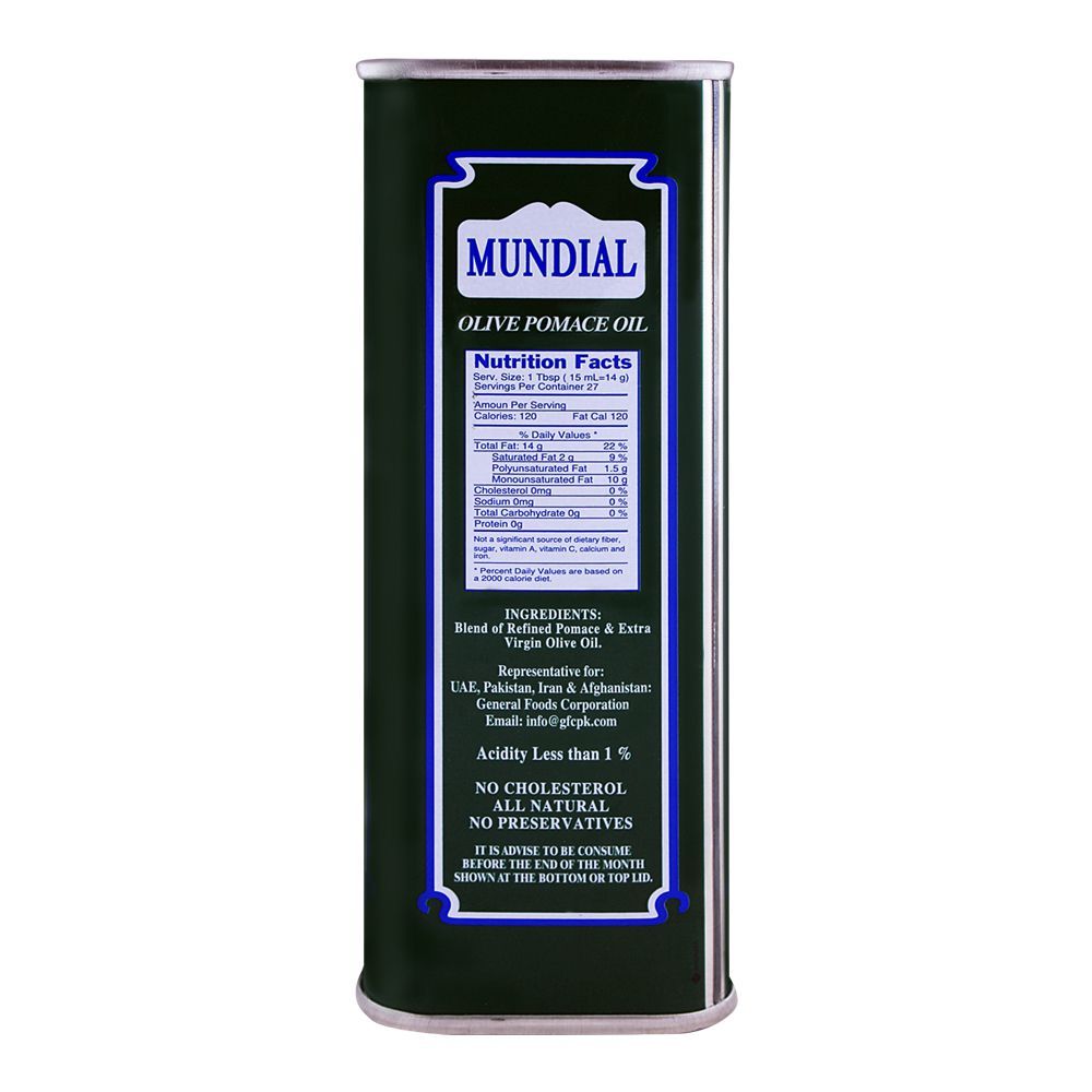 Mundial Olive Pomace Oil 400ml - Image 2