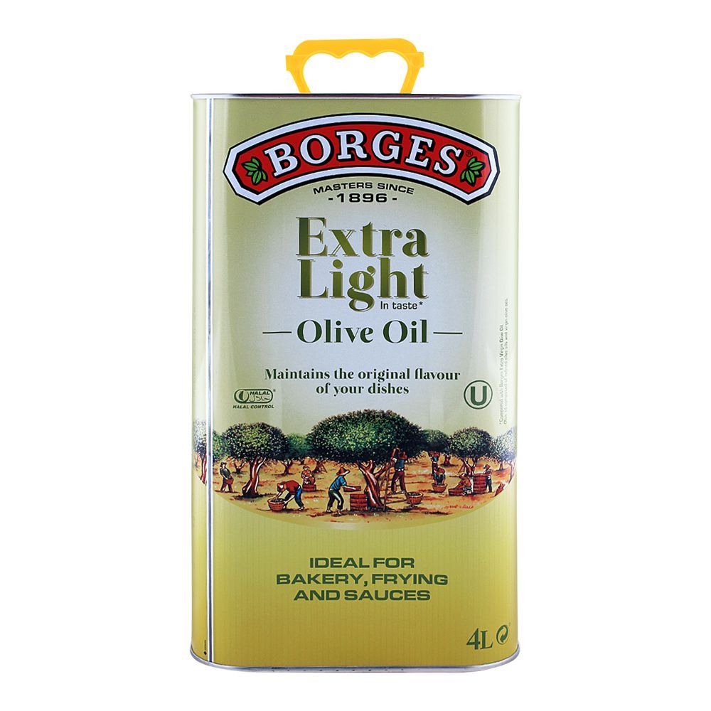 Borges Olive Oil Extra Light 4000ml Tin - Main Image