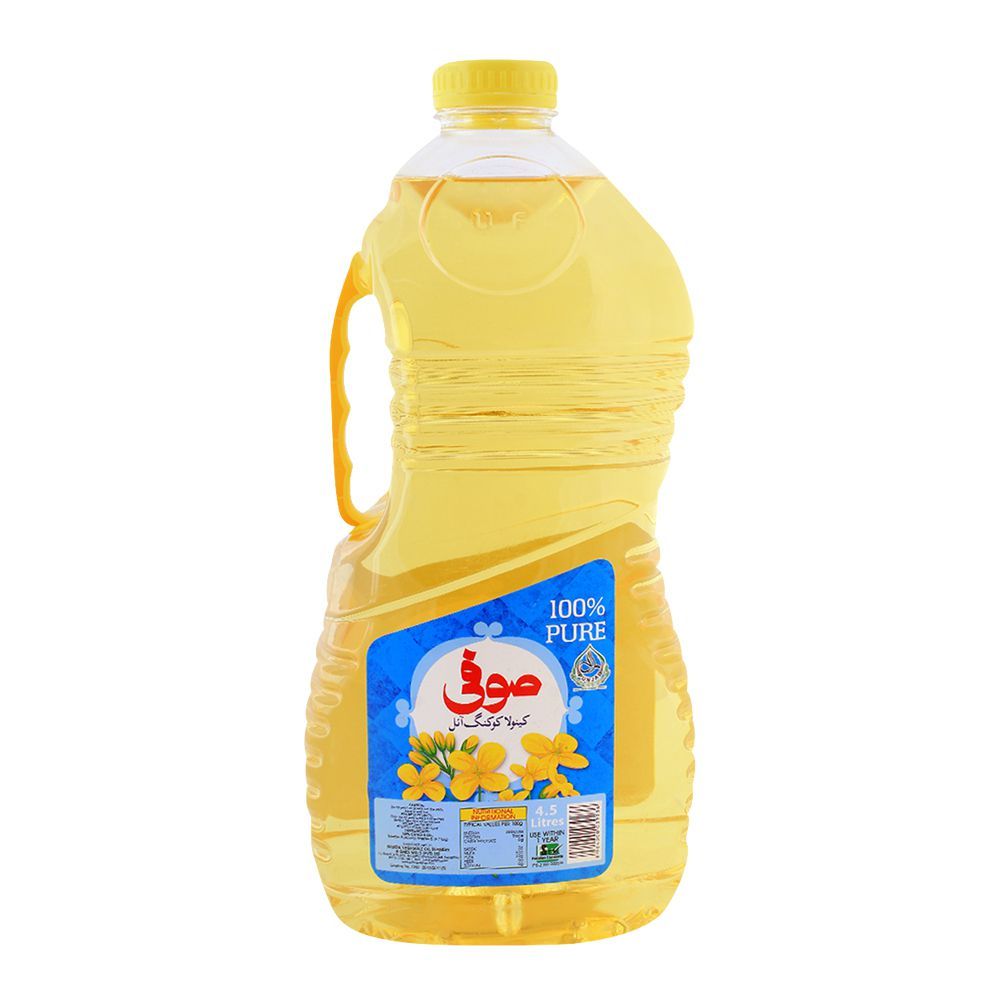 Sufi Canola Oil 4.5 Litres Bottle - Image 2