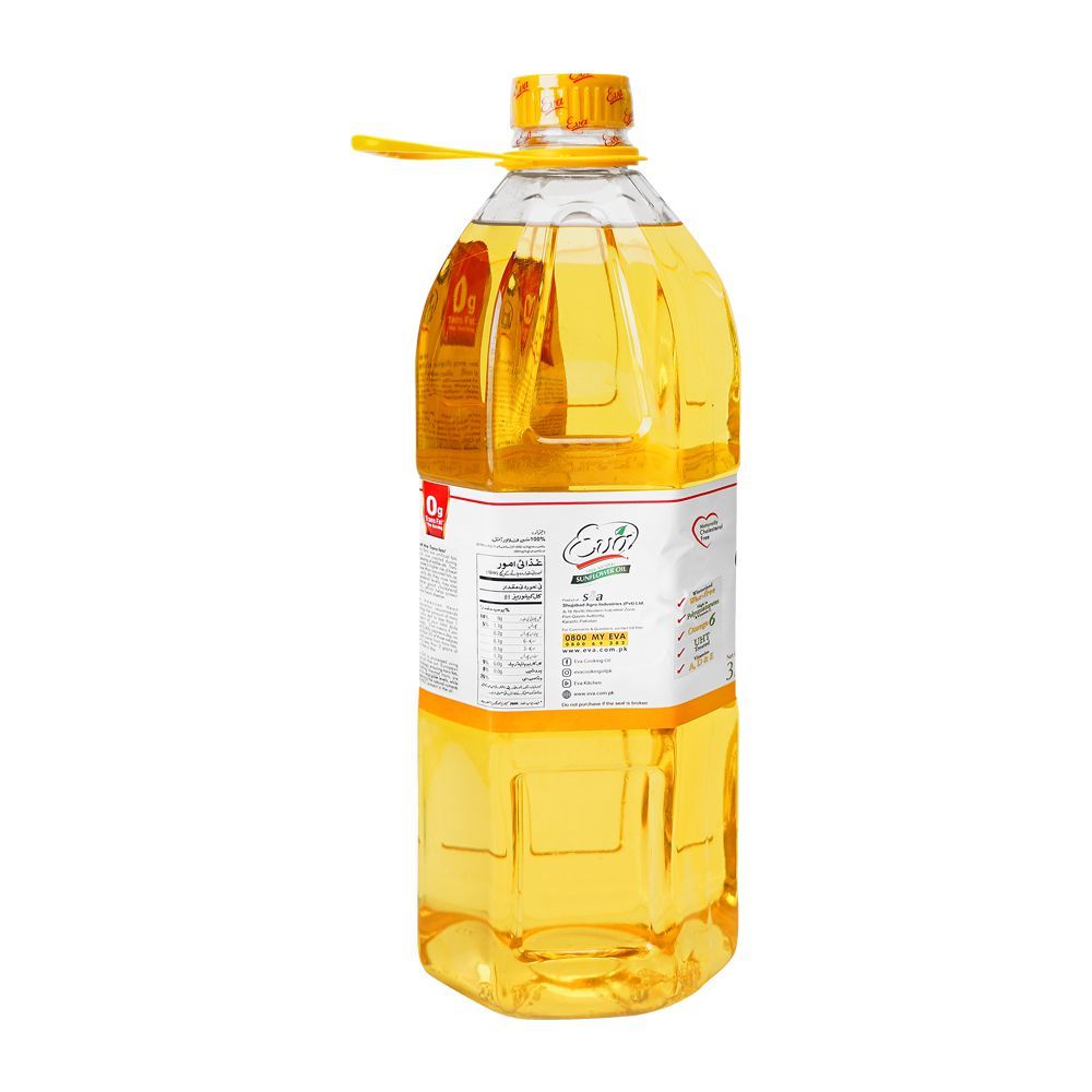 Eva Sunflower Oil Bottle, 3 Liter - Image 2