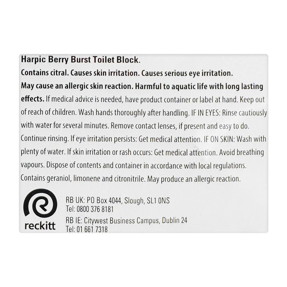 Harpic Active Fresh Berry Burst Toilet Block, 6-Pack - Image 3