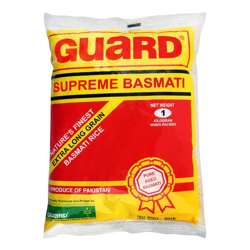 Guard Supreme Basmati Rice, Extra Long Grain, 1 KG - Main Image