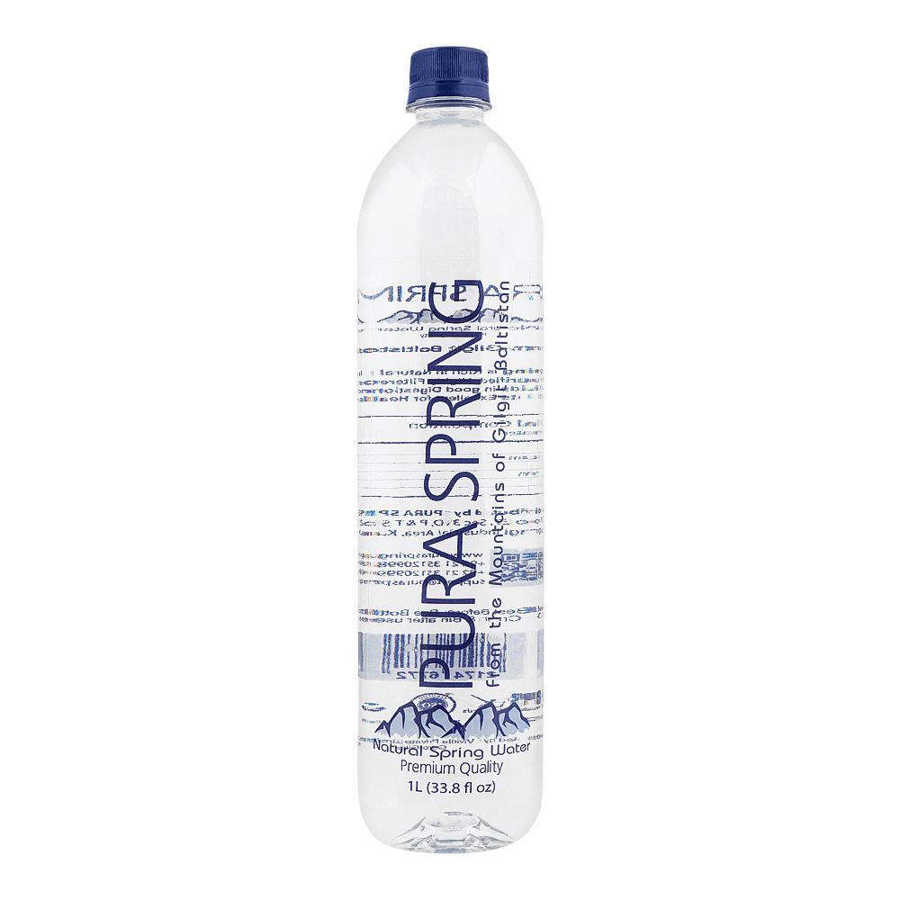 Pura Spring Natural Spring Water Bottle, 1 Litre - Main Image