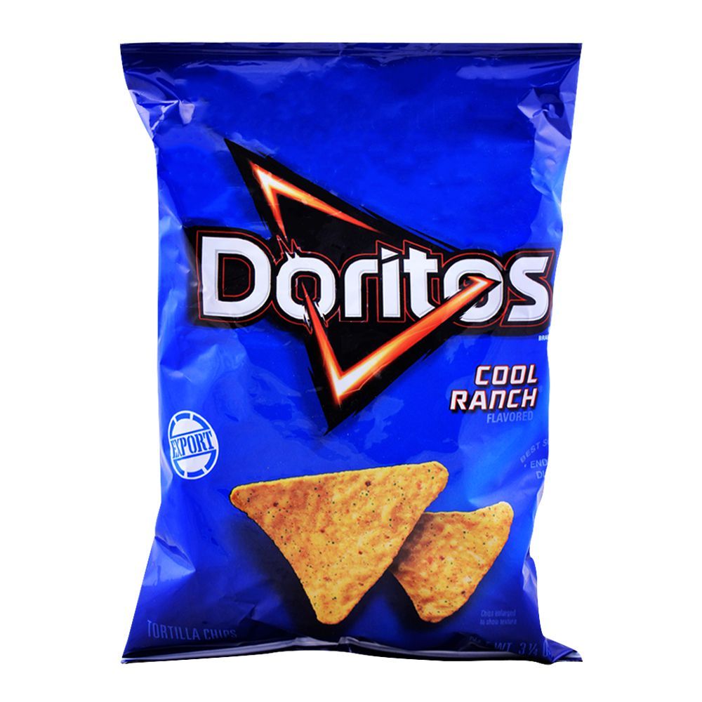 Doritos Cool Ranch Tortilla Chips (Imported), 92.1g/3.25oz - Main Image