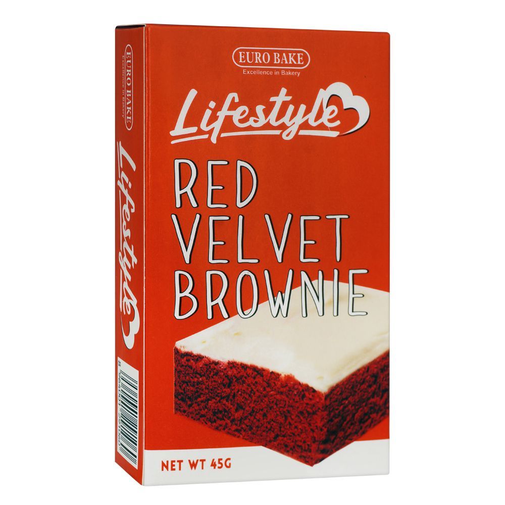 Euro Bake Lifestyle Red Velvet Brownie, 45g - Main Image