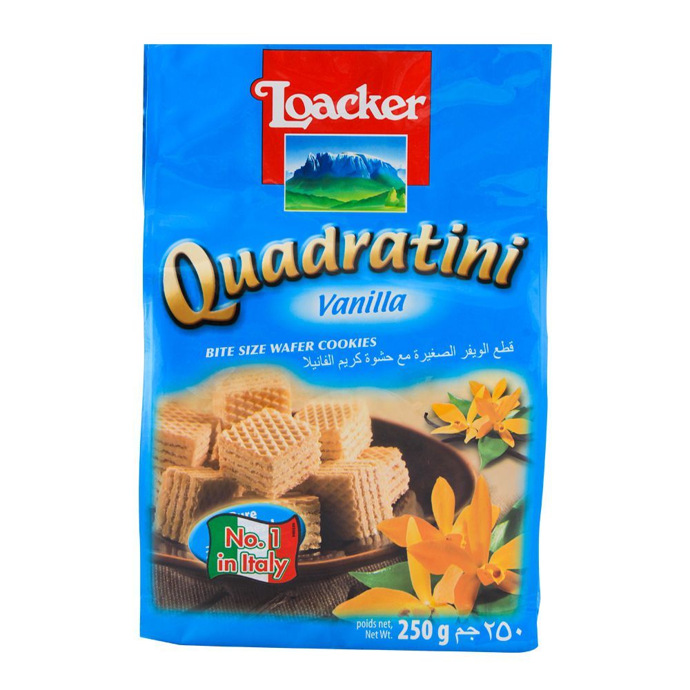 Loacker Quadratini Vanilla Wafer 250gm - Main Image