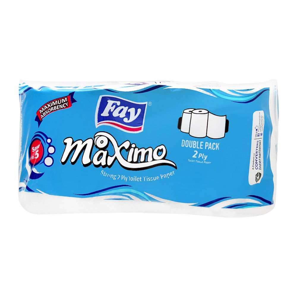 Fay Maximo Toilet Tissue Roll, Twin Pack - Main Image