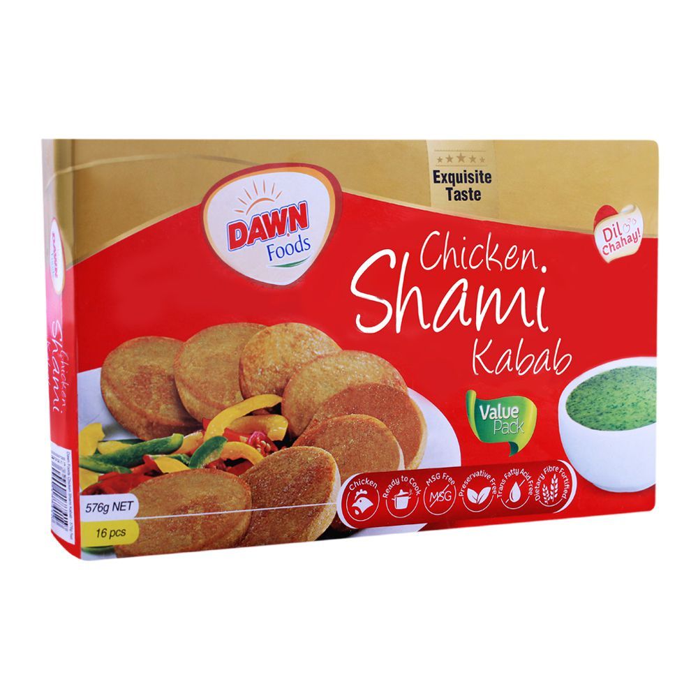 Dawn Chicken Shami Kabab, 16 Pieces, 576g - Main Image