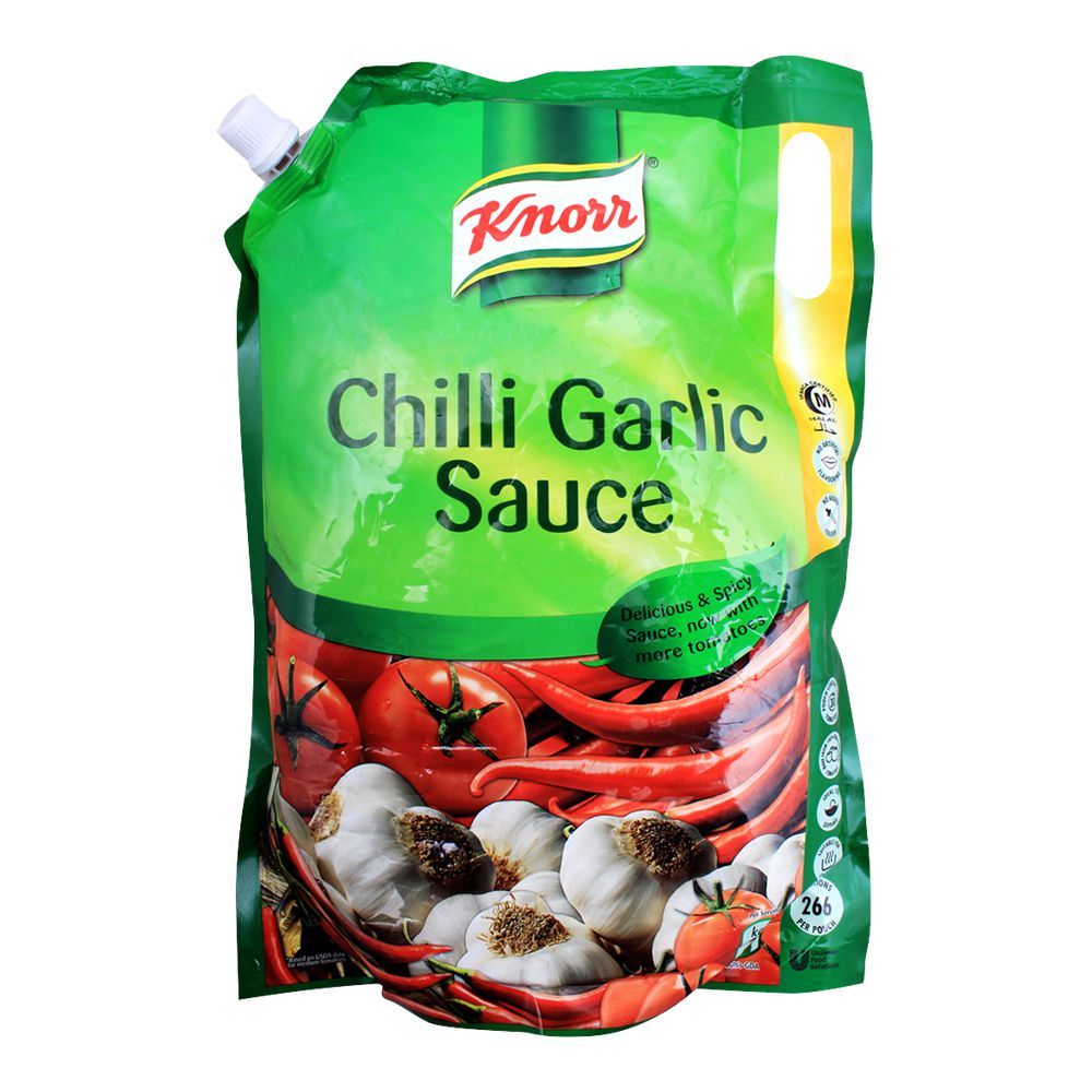 Knorr Chilli Garlic Sauce, 4 KG, Pouch - Main Image